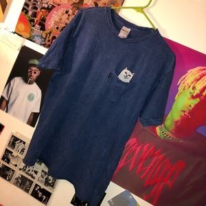 Blue washed RIPNDIP tee